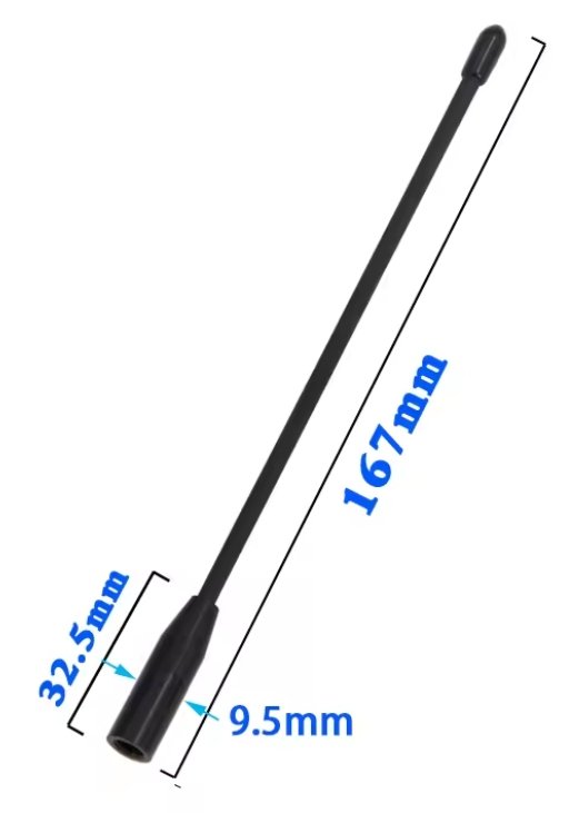 Antena LoRa 915MHz Flexible Gizont para Meshtastic